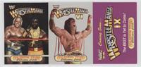 Wrestlemania, Wrestlemania VI, and Wrestlemania IX (Hulk Hogan, Mr. T, Ultimate…