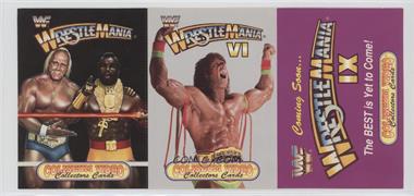 1993 Coliseum Video WWF Wrestlemania - Panels #I-VI-IX - Wrestlemania, Wrestlemania VI, and Wrestlemania IX (Hulk Hogan, Mr. T, Ultimate Warrior) [Noted]