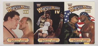 1993 Coliseum Video WWF Wrestlemania - Panels #III-IV-VII - Wrestlemania III, Wrestlemania IV, and Wrestlemania VII [EX to NM]