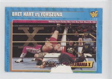 1996-98 WWF Magazine Cards - [Base] #36 - Bret Hart vs Yokozuna [Poor to Fair]