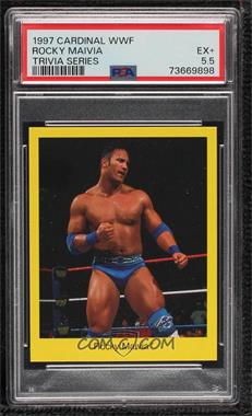 1997 Cardinal World Wrestling Federation Trivia Game - [Base] #_ROMA - Rocky Maivia [PSA 5.5 EX+]