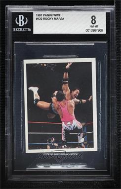 1997 Panini WWF Superstars Album Stickers - [Base] #122 - Rocky Maivia, The Rock, Bret Hart [BGS 8 NM‑MT]