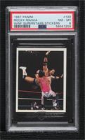 Rocky Maivia, The Rock, Bret Hart [PSA 8 NM‑MT]