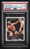 Steve Austin, Owen Hart [PSA 8 NM‑MT]