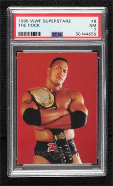 1998 Comic Images WWF Superstarz - [Base] #8 - The Rock [PSA 7 NM]