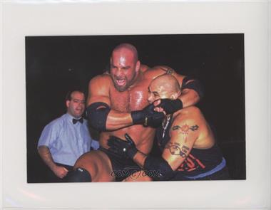 1998 Panini WCW/nWo Photo Cards - [Base] #15 - Goldberg vs. Konnan [Noted]