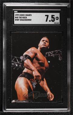 1999 Comic Images WWF SmackDown! - [Base] #45 - The Rock [SGC 7.5 NM+]