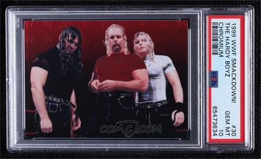 1999 Comic Images WWF SmackDown! Chromium - [Base] #30 - The Hardy Boyz With Michael Hayes [PSA 10 GEM MT]