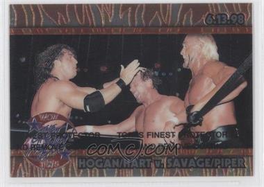 1999 Topps WCW/nWo Nitro - Chrome #C6 - Hogan/Hart V. Savage/Piper (Great American Bash)