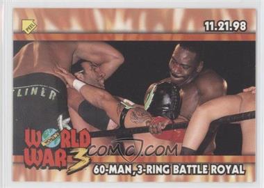 1999 Topps WCW/nWo Nitro - Stickers #S11 - 60-Man, 3-Ring Battle Royal (World War 3)