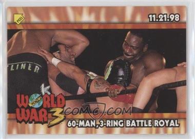 1999 Topps WCW/nWo Nitro - Stickers #S11 - 60-Man, 3-Ring Battle Royal (World War 3)