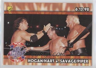 1999 Topps WCW/nWo Nitro - Stickers #S6 - Hogan/Hart v. Savage/Piper (Great American Bash)