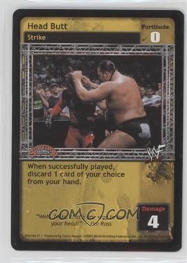 2000 WWF Raw Deal Trading Card Game - Premiere Edition #03/150 v1.0 - Head Butt