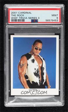 2001 Cardinal World Wrestling Federation Trivia Game - [Base] #_THRO - The Rock [PSA 9 MINT]