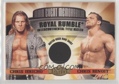 2001 Fleer WWE Championship Clash - Main Event Memorabilia #CB-CJ - Chris Jericho, Chris Benoit [Noted]