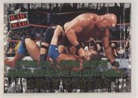 Stone Cold Steve Austin vs. Edge & Christian and Kurt Angle