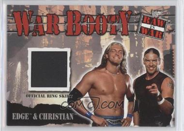 2001 Fleer WWF Raw is War - War Booty Ring Mat Memorabilia #EC - Edge & Christian