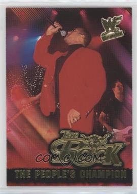 2001 Fleer WWF Wrestlemania - The Rock The People's Champion #2 PC - The Rock On The Mic [EX to NM]
