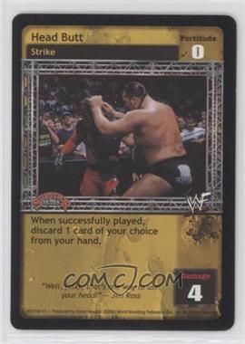 2001 WWE Raw Deal Trading Card Game - Expansion 1.1: Survivor Series #3/160 V1.1 - Head Butt [EX to NM]