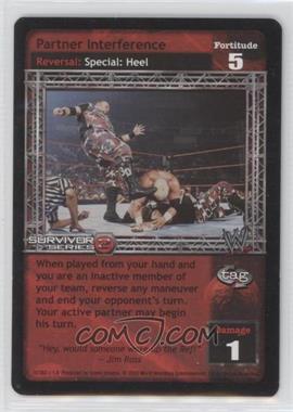 2001 WWE Raw Deal Trading Card Game - Expansion 1.1: Survivor Series #78/383 V1.4 - Partner Interference