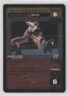 2001 WWE Raw Deal Trading Card Game - Expansion 2.4 #144/383 V2.4 - Foil - Triple H's Reverse Neck Breaker [EX to NM]