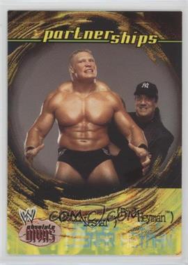 2002 Fleer WWE Absolute Divas - [Base] #49 - Partnerships - Brock Lesnar