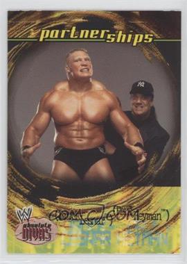 2002 Fleer WWE Absolute Divas - [Base] #49 - Partnerships - Brock Lesnar