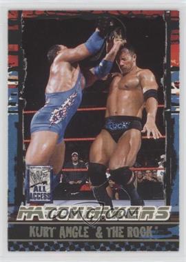2002 Fleer WWF All Access - MatchMakers #13 MM - Kurt Angle & The Rock