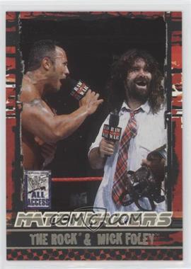 2002 Fleer WWF All Access - MatchMakers #5 MM - The Rock & Mick Foley