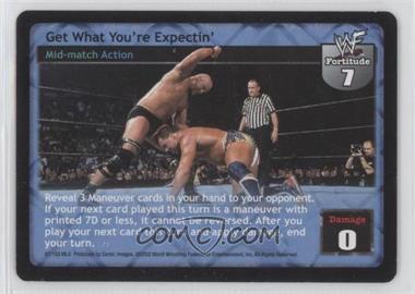 2002 WWE Raw Deal Trading Card Game - Expansion 6: Summerslam #67/150 V6.0 - Get What You're Expectin'