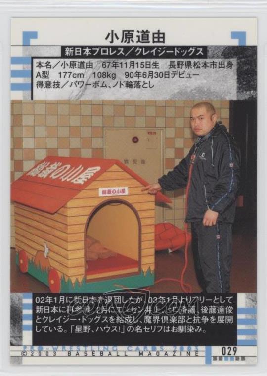 03 m Pro Wrestling Base 029 Michiyoshi Ohara 03 m Pro Wrestling Base 029 Michiyoshi Ohara
