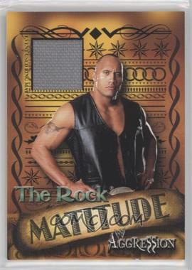 2003 Fleer WWE Aggression - Matitude - Mat Relic #M R - The Rock