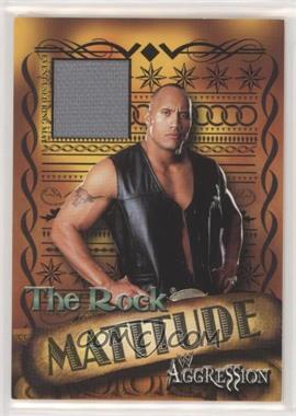 2003 Fleer WWE Aggression - Matitude - Mat Relic #M R - The Rock