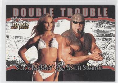 2003 Fleer WWE Divine Divas - [Base] #83 - Double Trouble - Stacy Keibler, Scott Steiner
