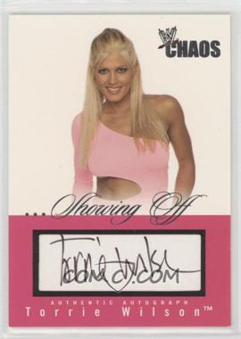 2004 Fleer WWE Chaos - ...Showing Off - Autographs 25 #SO-TW - Torrie Wilson /25