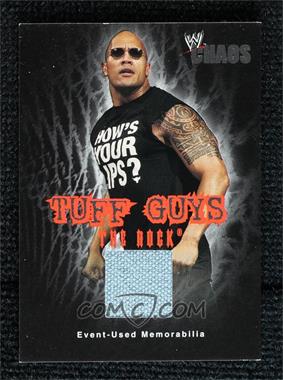 2004 Fleer WWE Chaos - Tuff Guys - Memorabilia #TG-TR - The Rock [EX to NM]
