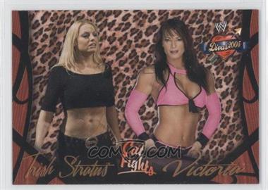 2004 Fleer WWE Divine Divas 2005 - [Base] #53 - Cat Fights (Trish Stratus, Victoria)
