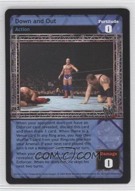 2004 WWE Raw Deal Trading Card Game - Expansion 13: Vengeance #50/181 V13 - Down and Out