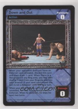 2004 WWE Raw Deal Trading Card Game - Expansion 13: Vengeance #50/181 V13 - Down and Out