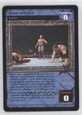 2004 WWE Raw Deal Trading Card Game - Expansion 13: Vengeance #50/181 V13 - Down and Out