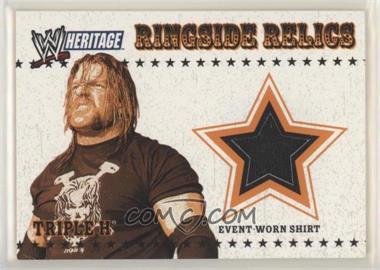 2005 Topps Heritage WWE - Ringside Relics #_TRH - Triple H