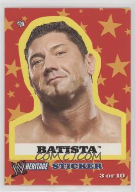 2005 Topps Heritage WWE - Stickers #3 - Batista