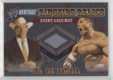 2006 Topps Chrome WWE Heritage - Ringside Relics #_JBBA - JBL, Batista