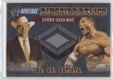 2006 Topps Chrome WWE Heritage - Ringside Relics #_JBBA - JBL, Batista