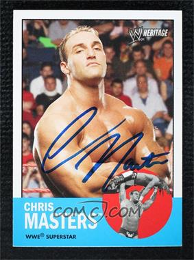 2006 Topps Heritage II WWE - [Base] #45 - Chris Masters [Leaf Authentics COA Sticker]