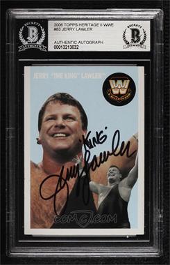 2006 Topps Heritage II WWE - [Base] #83 - Legends - Jerry Lawler [BAS BGS Authentic]