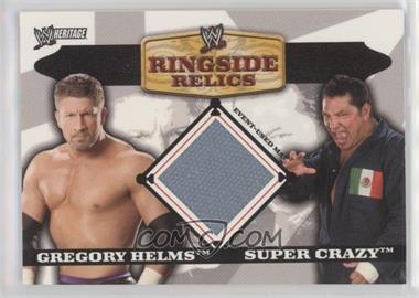 2006 Topps Heritage II WWE - Ringside Relics Mats #GHSC - Gregory Helms, Super Crazy