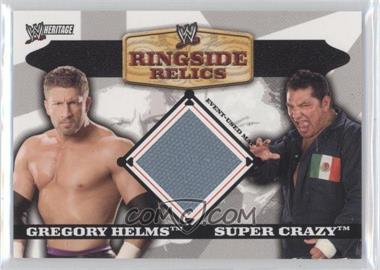 2006 Topps Heritage II WWE - Ringside Relics Mats #GHSC - Gregory Helms, Super Crazy