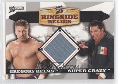 2006 Topps Heritage II WWE - Ringside Relics Mats #GHSC - Gregory Helms, Super Crazy