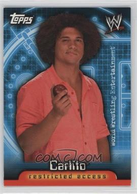 2006 Topps WWE Insider Restricted Access - [Base] #3 - Carlito